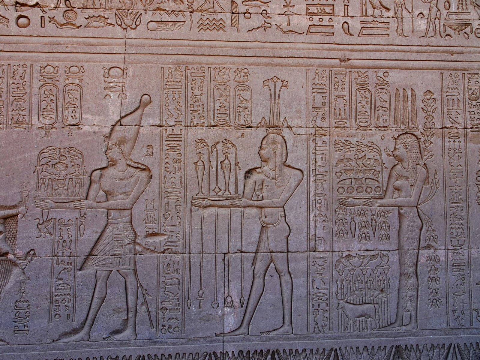 Hieroglyphic depiction of Egyptian gods
