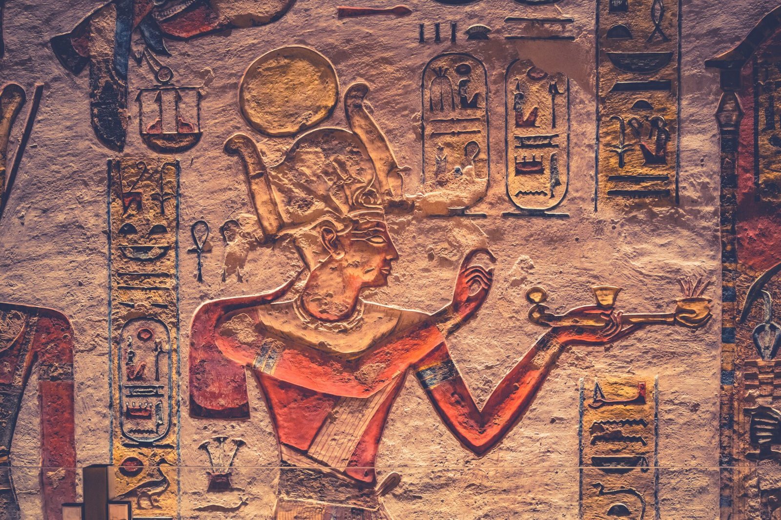 Illustration of ancient Egyptian family