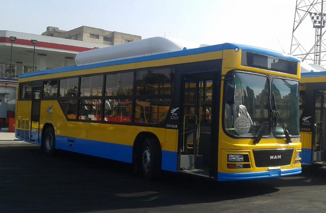 Buses, one of the most convenient ways of transportation in Egypt