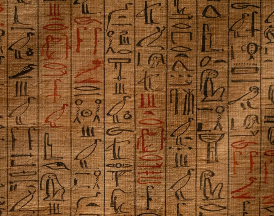 Handmade papyrus paper