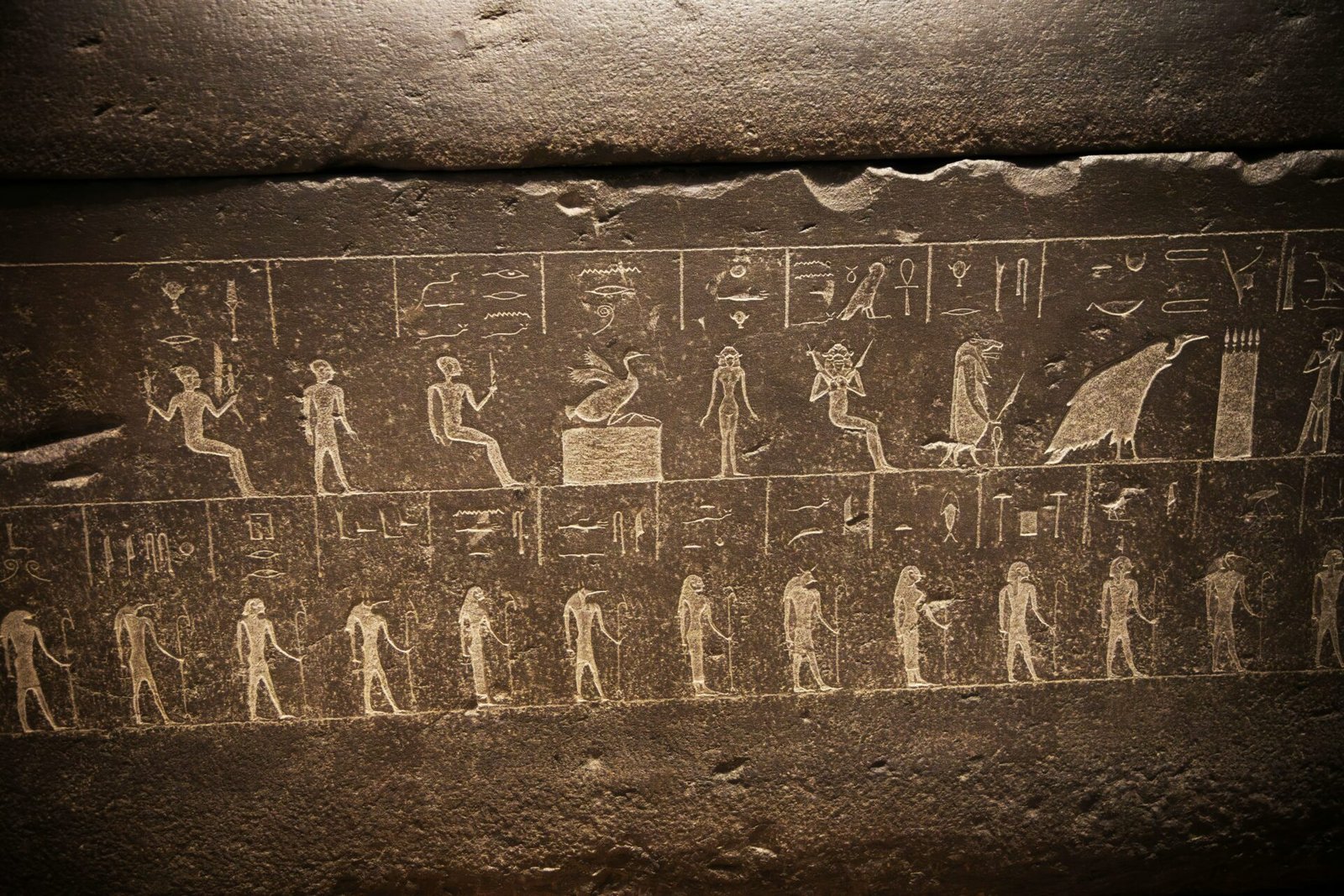 Illustration of ancient Egyptian hieroglyphics