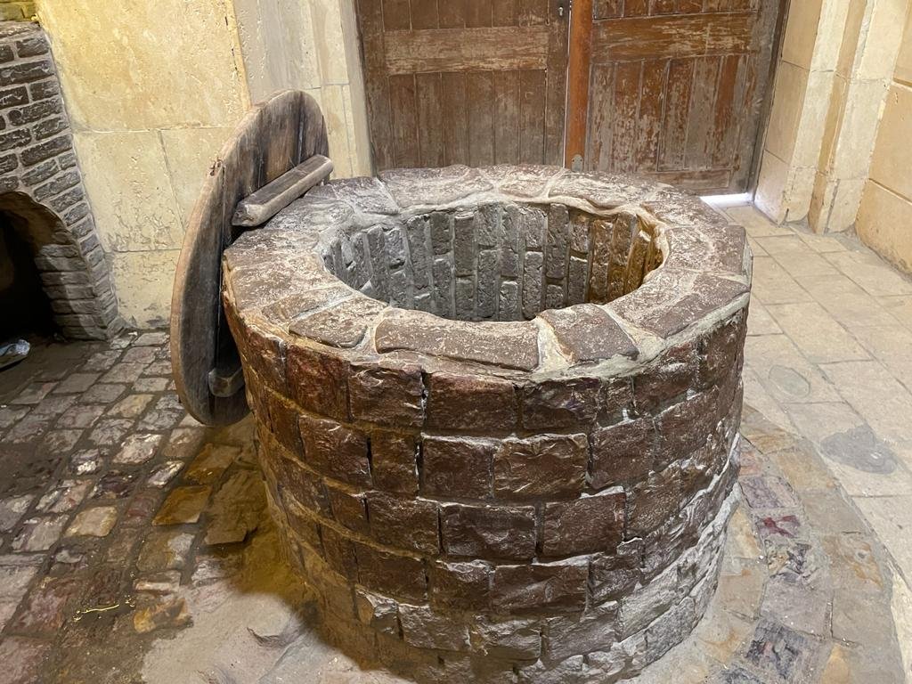the holy well in church of the virgin mary in mostorod mentioned in the holy family trail in egypt
