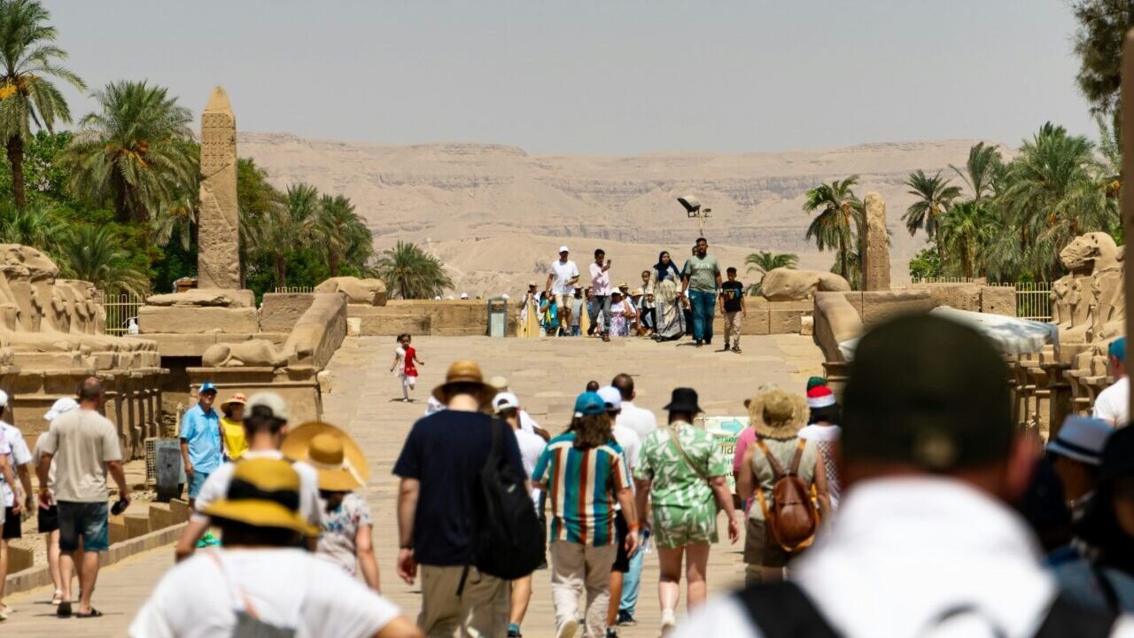 Tourists in Luxor