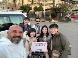 our driver taking a selfie with the guests